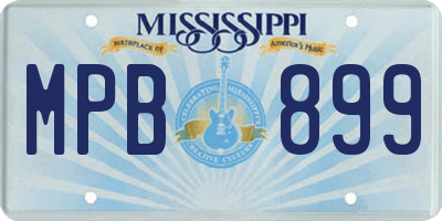 MS license plate MPB899