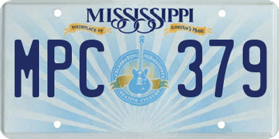 MS license plate MPC379