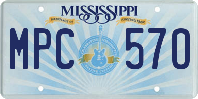 MS license plate MPC570