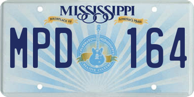 MS license plate MPD164