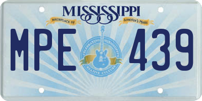 MS license plate MPE439
