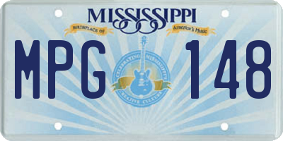 MS license plate MPG148