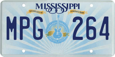 MS license plate MPG264