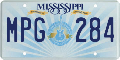 MS license plate MPG284