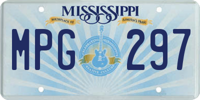 MS license plate MPG297