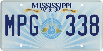 MS license plate MPG338