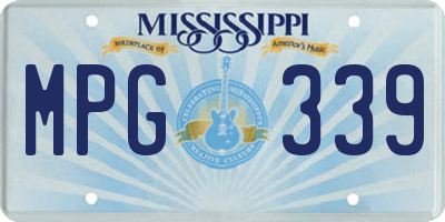 MS license plate MPG339