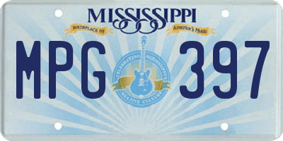 MS license plate MPG397