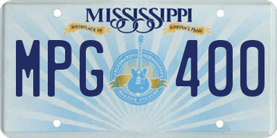 MS license plate MPG400