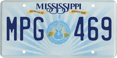 MS license plate MPG469