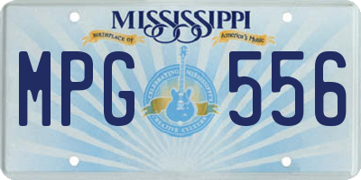 MS license plate MPG556