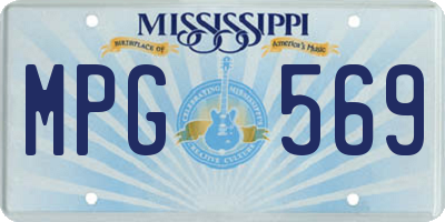MS license plate MPG569