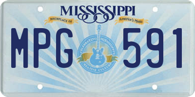 MS license plate MPG591