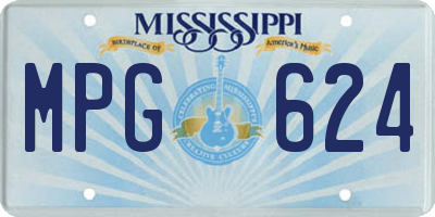 MS license plate MPG624