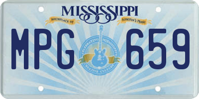 MS license plate MPG659