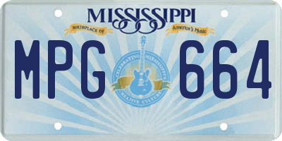 MS license plate MPG664