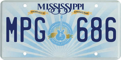 MS license plate MPG686