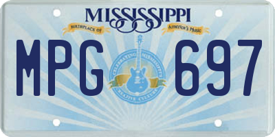 MS license plate MPG697