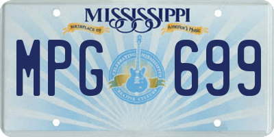 MS license plate MPG699