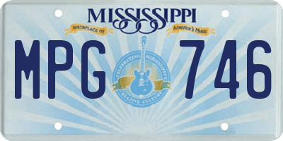 MS license plate MPG746