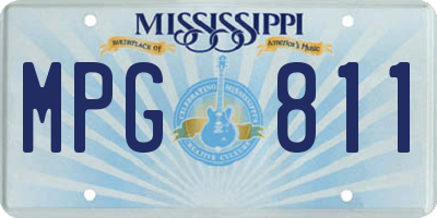 MS license plate MPG811