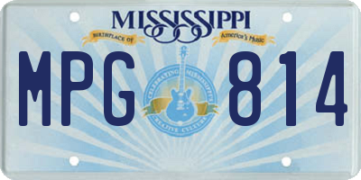 MS license plate MPG814