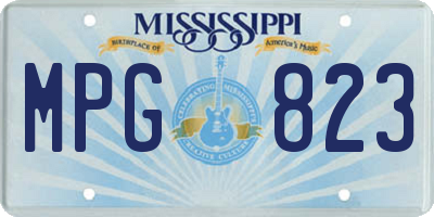 MS license plate MPG823