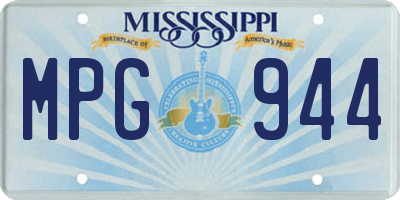 MS license plate MPG944