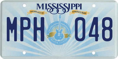 MS license plate MPH048