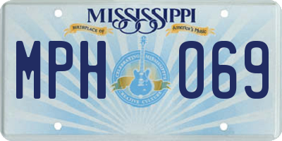 MS license plate MPH069
