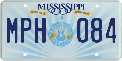 MS license plate MPH084