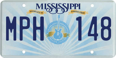 MS license plate MPH148