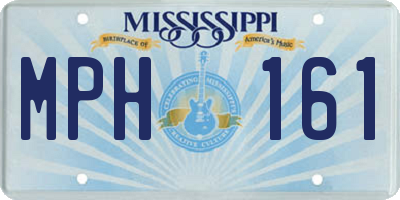 MS license plate MPH161