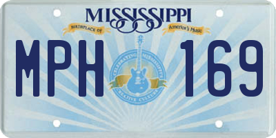 MS license plate MPH169