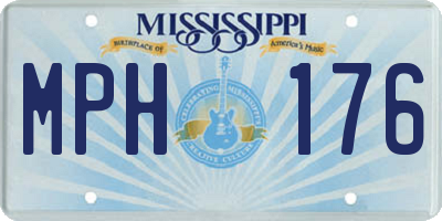 MS license plate MPH176