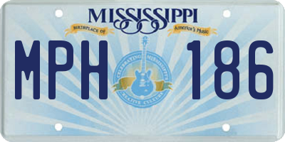 MS license plate MPH186