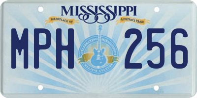 MS license plate MPH256