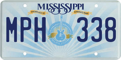 MS license plate MPH338