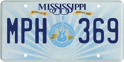 MS license plate MPH369