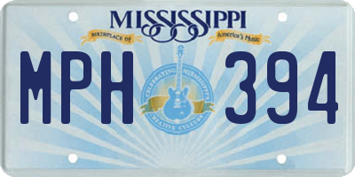 MS license plate MPH394