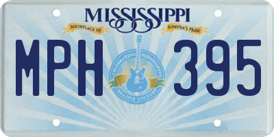 MS license plate MPH395