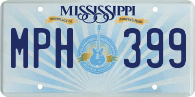 MS license plate MPH399