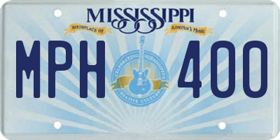 MS license plate MPH400