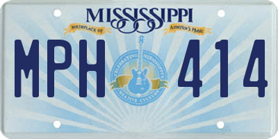 MS license plate MPH414