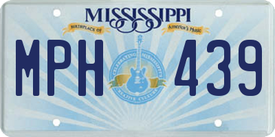 MS license plate MPH439