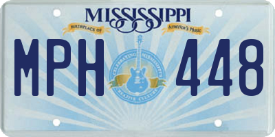 MS license plate MPH448