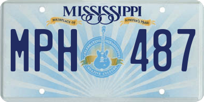 MS license plate MPH487