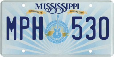 MS license plate MPH530