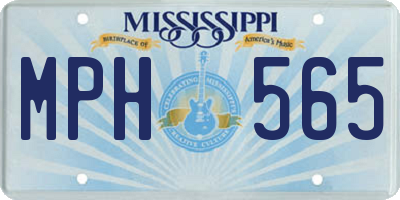 MS license plate MPH565