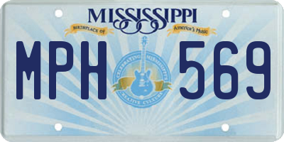 MS license plate MPH569
